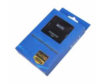 Конвертер HDMI в композитное видео CVBS черный