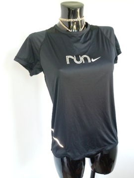 NIKE fit dry czarny sportowy top bluzka RUN S M 36