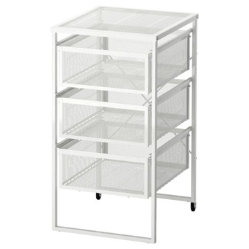 IKEA LENNART kontener komoda pod biurko na kółkach biała