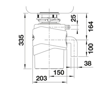 ИЗМЕЛЬЧИТЕЛЬ ОРГАНИЧЕСКИХ ОТХОДОВ БЛАНКО ПЕРЕДНИЙ МАКС. 1 Л.С.