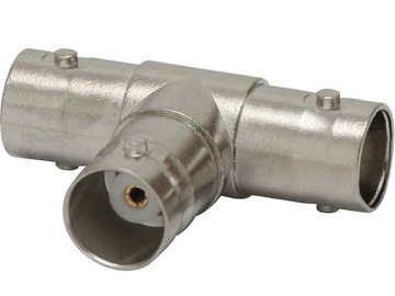 ROZGAŁĘŹNIK ROZDZIELACZ BNC Z JEDNEGO NA 2 GNIAZDA TRÓJNIK BNC-G/2BNC-G