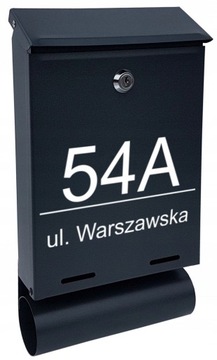 Skrzynka na listy YORK GAZETNIK- NAPIS - nadruk UV