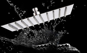 КВАДРАТНЫЙ ДОЖДЕВОЙ НАГРЕВАТЕЛЬ 30 СМ ТОНКИЙ ХРОМ ДУШ ДЛЯ КАЮТЫ