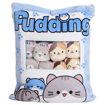 Pudding Cat Plush Toys Mini Cats Stuffed Toy Gifts