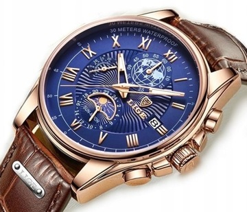 Zegarek Męski LIGE Luxury Casual 8975 Nowy Model