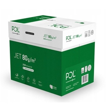PAPIER KSERO POLJET A4 klasa A 80g 5 ryz 2500ark