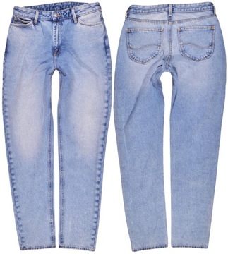 LEE spodnie BLUE jeans MOM STRAIGHT _ W32 L33