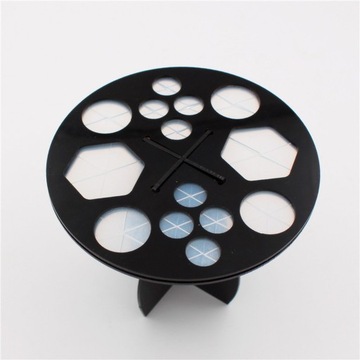 1szt Uchwyt pędzla do makijażu Okrągły akrylowy st