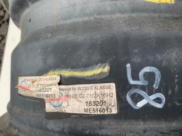 DISK OCELOVÝ MERCEDES-BENZ OE ME 516013 7.5" X 16" 5X112 ET 46