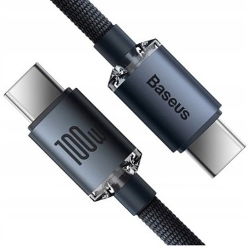 BASEUS MOCNY KABEL USB-C SZYBKIE ŁADOWANIE PRZEWÓD TYP-C PD 100W QC 5A 1.2M