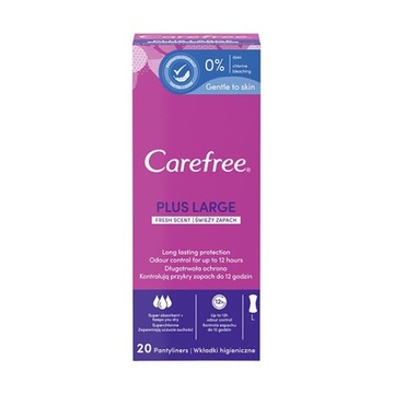 CAREFREE Plus Large wkładki higieniczne świeży zapach 20szt