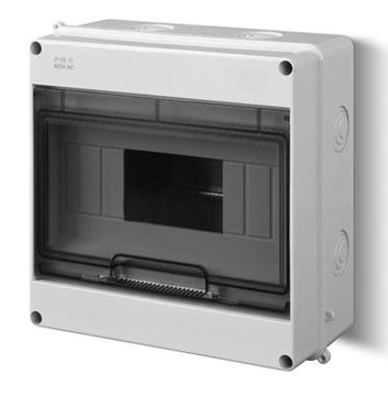 EP-LUX PLUS ROZDZIELNIA PLASTIKOWA NT 9M N+PE IP55 IK08 197X197X98 DRZWI