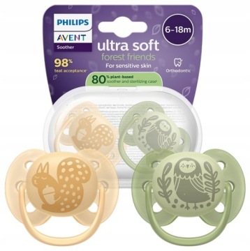 PHILIPS AVENT SMOCZEK ULTRA SOFT 6-18M ODDYCHAJĄCY + ETUI