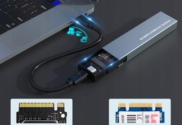 SSD-накопитель M.2 NVME SATA NGFF USB C 3.1 Gen2 Простая установка