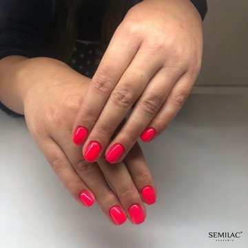 SEMILAC 042 Neon Raspberry UV LED Гибридный лак Neon Raspberry SEOL