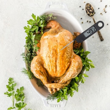 КУХОННЫЙ ТЕРМОМЕТР для копчения мяса, цифровой электронный ЖК-зонд 200°C