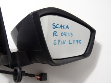 SCALA ZRCÁTKO PRAVÉ 6 PIN LF7C EU KOMPLETNÍ