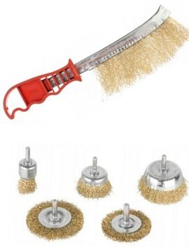 Щетка из латунной проволоки для ручной чистки дисков.