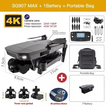 ZLL SG907 MAX GPS Drone Profesjonalna kamera 4K HD ESC 5G FPV WiFi z