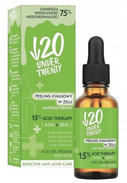UNDER TWENTY PEELING KWASOWY W ŻELU ANTYBAKTERYJNY