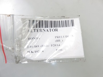 ALTERNÁTOR HONDA PRELUDE IV (BB_) 2.0 I 16V 1002118760