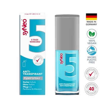 SyNeo 5 Unisex - 5 dniowy dezodorant w sprayu przeciw nadmiernej potliwości