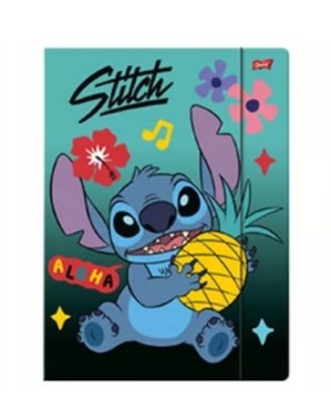 Папка на резинці A4 STITCH м'ятний ALOHA для малюнків документи шкільна для дітей
