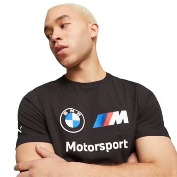 PUMA KOSZULKA MĘSKA T-SHIRT BMW MMS CZARNA r.L