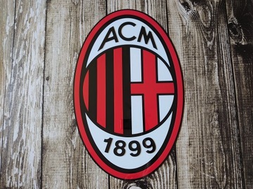 Логотип AC Milan 3D настенный герб, 100 см, подарок мужу парня
