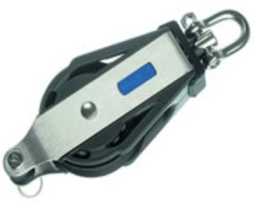 ОДИНАРНЫЙ БЛОК + ШАКЕЛЬ + ВЕРЕВОЧНЫЙ КРЮК 10 ММ