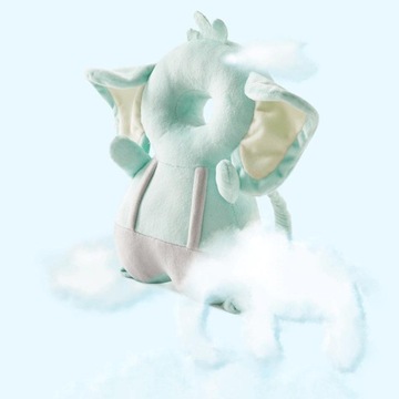 Ochraniacz głowy dziecka, poduszka chroniąca główkę chodzącą, mały słoń