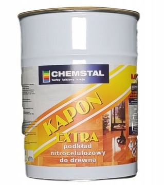 LAKIER KAPON EXTRA 5L PODKŁAD NITROCELULOZOWY CHEMSTAL