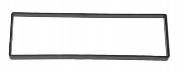 RAMKA RADIOWA CZARNA DYSTANSOWA ISO 3mm 182x53mm