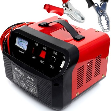 Prostownik samochodowy 12V/24V 15A 32-150Ah K&D PROFESIONAL