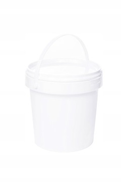 10 пластиковых ведерок белого цвета объемом 1 литр для ЕДЫ!