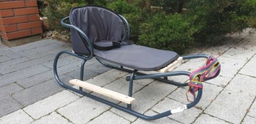 ПОЛЬСКИЕ БАЗОВЫЕ САНКИ + СПИНКА + ТОЛСТЫЙ МАТРАС С РЕМНЯМИ + ПОДНОГКИ