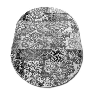 OWALNY DYWAN 140X190 TRÓJKĄCIKI MIĘKKI MIX MODELI