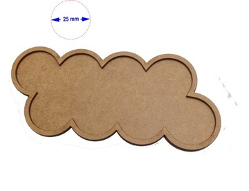 Movement Tray 25 mm / SLIM-FIT / skos / 8x25mm MDF/HDF 1 szt.