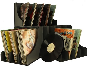 ПОЛКА ДЛЯ ВИНИЛОВЫХ ПЛАСТИНОК, ВИНИЛОВЫЙ ОРГАНАЙЗЕР, 75 ПЛАСТИНОК