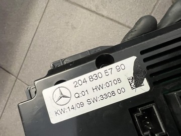 MERCEDES C W204 - PANEL ŘÍZENÍ VENTILACE KLIMATIZACE