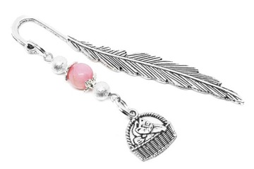 ZAKŁADKA DO KSIĄŻKI kot jadeit KAMIEŃ NATURALNY