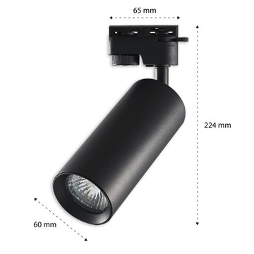 НАБОР 6x СВЕТОДИОДНЫХ ЛАМП ОТРАЖАТЕЛЬ GU10 ШИННЫЙ КАБЕЛЬ 2М