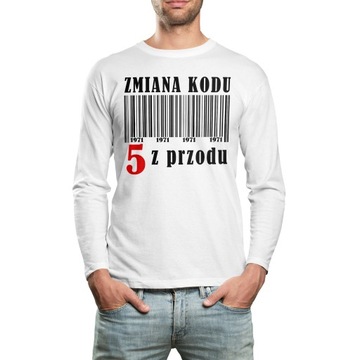 KOSZULKA LONG PREZENY ZMIANA KODU NA 5 Z PRZODU