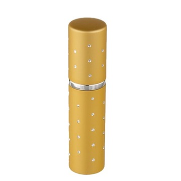Poręczny atomizer do perfum cyrkonie 10ML złoty