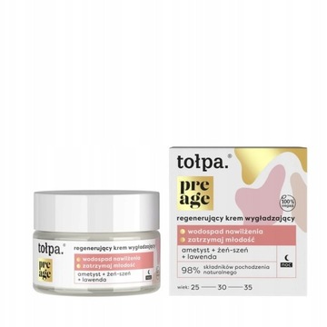 Tołpa Pre age wygładzający krem na noc 50 ml