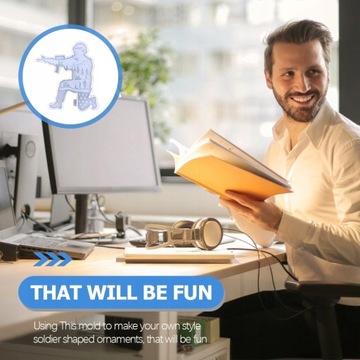 Солдатская форма для помадки, столешница, эпоксидная смола