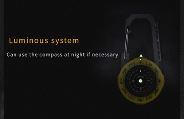 Уличный компас с водонепроницаемым карабином Kanpas