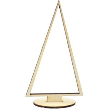 CHOINKA NA PODSTAWCE stylowa ze sklejki OZDOBA 14cm