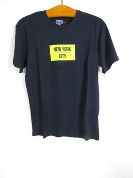 T-SHIRT na lato bawełniany NEW YORK CITY koszulka bluzka podkoszulka fluo