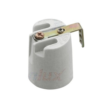 HLDR - КЕРАМИЧЕСКАЯ ЛАМПА E27 С МОНТАЖНОЙ ПЛАСТИНОЙ